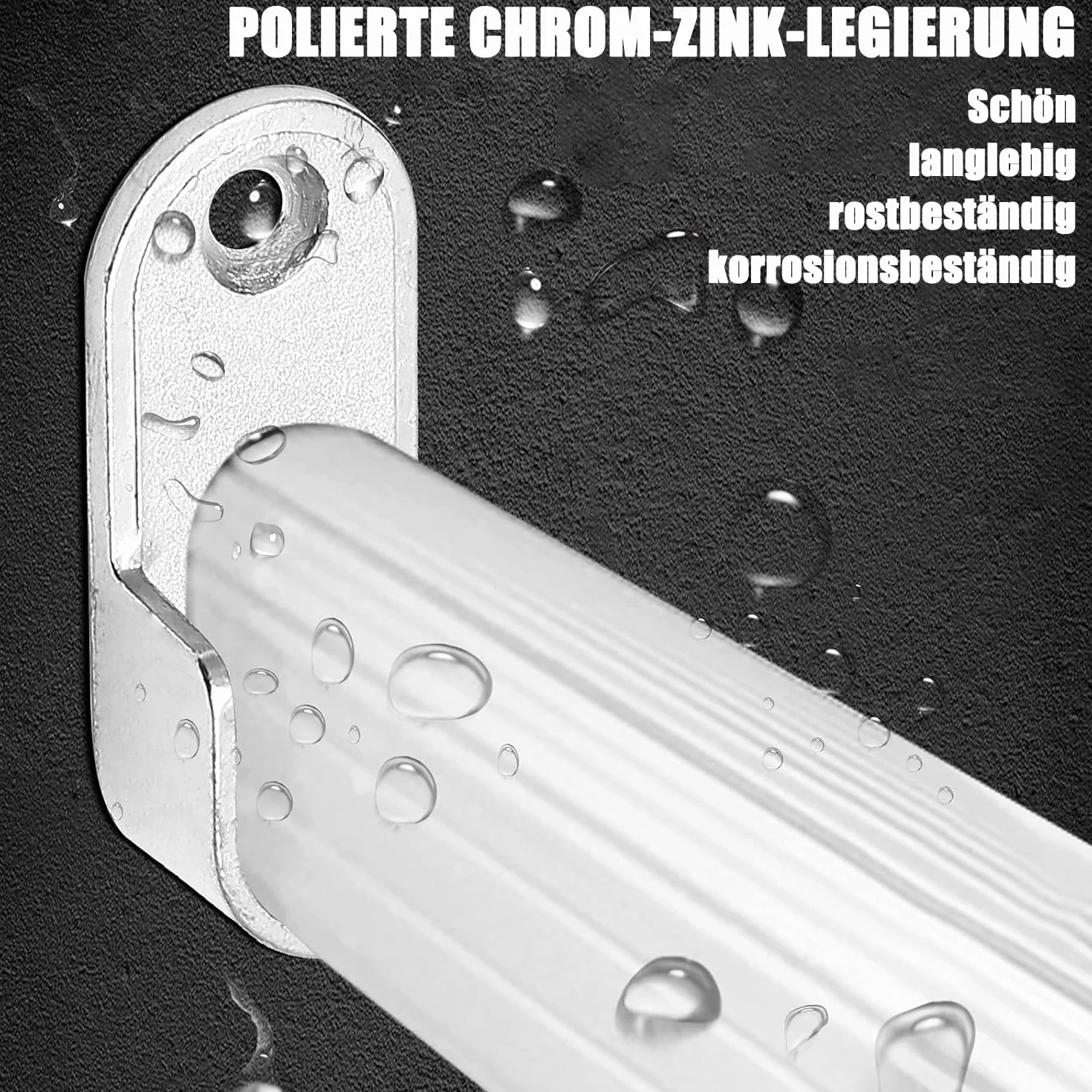2 uchwyty na wieszaki na ubrania, owalne uchwyty do drążków na ubrania, do szafy, metalowy uchwyt na drążek owalny 15 mm, śruby w zestawie